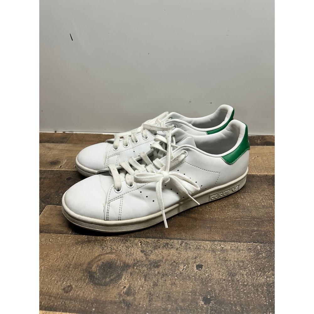 Adidas‎ Stan Smith Sneakers White Green Leather Lace Up Men's Size 7 Shoes